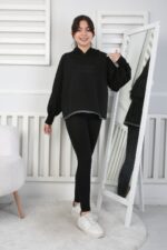 241419 YIKAMALI GARSON SWEAT - SİYAH