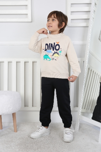 REGLAN KOLLU İKİ İP BEBE TAKIM 241424 - BEJ