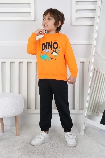 REGLAN KOLLU İKİ İP BEBE TAKIM 241424 - ORANJ