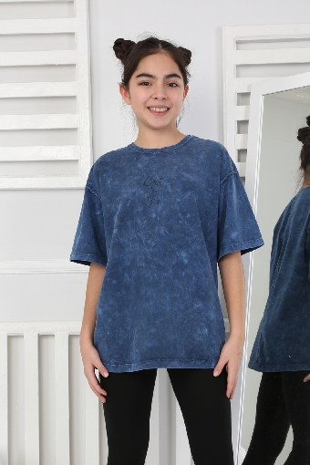 YIKAMALI TSHIRT 251007 - LACİVERT