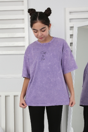YIKAMALI TSHIRT 251007 - LİLA