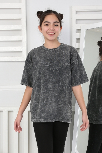 YIKAMALI TSHIRT 251007 - SİYAH