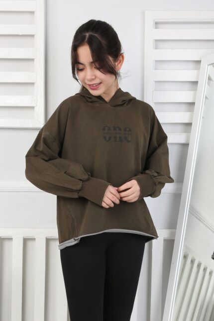 241419 YIKAMALI GARSON SWEAT - KAHVE