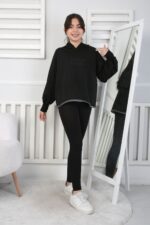 241419 YIKAMALI GARSON SWEAT - SİYAH