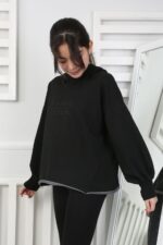 241419 YIKAMALI GARSON SWEAT - SİYAH