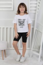 AYICIK BASKILI 4-12 YAŞ T-SHIRT - BEYAZ