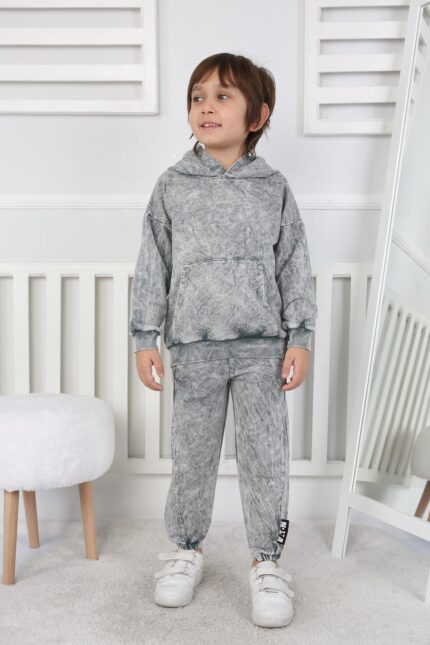 BEBE İKİ İP YIKAMALI TAKIM 241421 - FÜME