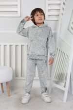 BEBE İKİ İP YIKAMALI TAKIM 241421 - GRİ BEBE İKİ İP YIKAMALI TAKIM 241421 - GRİ