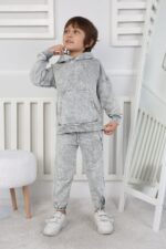 BEBE İKİ İP YIKAMALI TAKIM 241421 - GRİ BEBE İKİ İP YIKAMALI TAKIM 241421 - GRİ