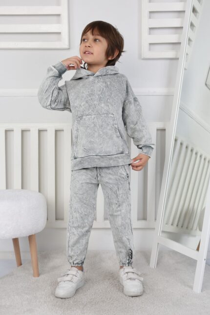 BEBE İKİ İP YIKAMALI TAKIM 241421 - GRİ