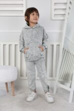 BEBE İKİ İP YIKAMALI TAKIM 241421 - GRİ BEBE İKİ İP YIKAMALI TAKIM 241421 - GRİ