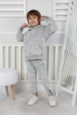 BEBE İKİ İP YIKAMALI TAKIM 241421 - GRİ BEBE İKİ İP YIKAMALI TAKIM 241421 - GRİ