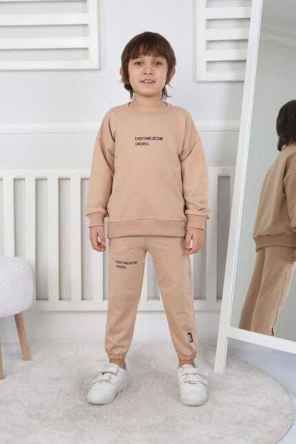 BEBE İKİ İPLİK TAKIM 241416 - KAHVE