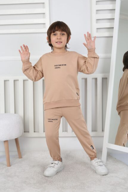 BEBE İKİ İPLİK TAKIM 241416 - KAHVE
