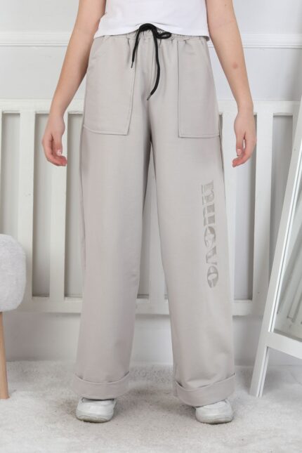 GARSON İKİ İP PANTALON - GRİ