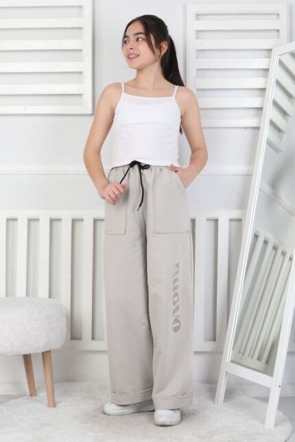 GARSON İKİ İP PANTALON - GRİ