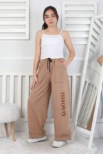 GARSON İKİ İP PANTALON - KAHVE