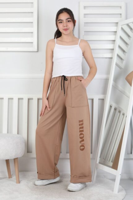 GARSON İKİ İP PANTALON - KAHVE