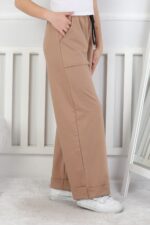 GARSON İKİ İP PANTALON - KAHVE