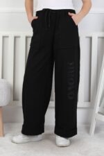 GARSON İKİ İP PANTALON - SİYAH