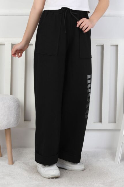 GARSON İKİ İP PANTALON - SİYAH
