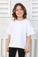 GARSON KOMPAK TAŞLI TSHIRT - BEYAZ