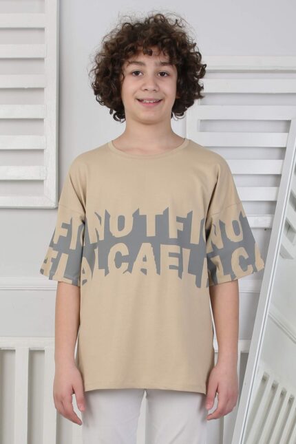 GARSON KOMPAK  TSHIRT - BEJ