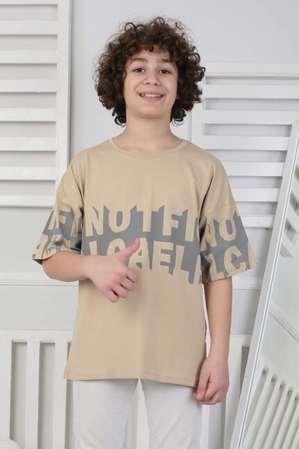 GARSON KOMPAK  TSHIRT - BEJ