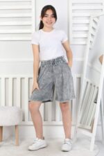 GARSON KOMPAK YIKAMALI SHORT - FÜME