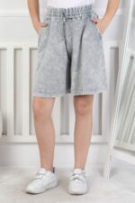 GARSON KOMPAK YIKAMALI SHORT - GRİ