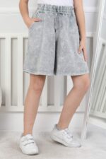 GARSON KOMPAK YIKAMALI SHORT - GRİ