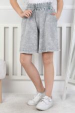 GARSON KOMPAK YIKAMALI SHORT - GRİ