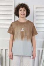 GARSON KOMPAK YIKAMALI TSHIRT - KAHVE