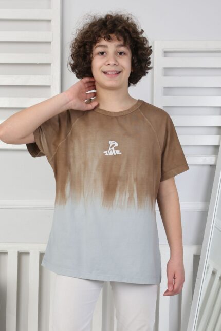 GARSON KOMPAK YIKAMALI TSHIRT - KAHVE