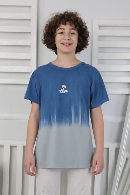 GARSON KOMPAK YIKAMALI TSHIRT - LACİVERT