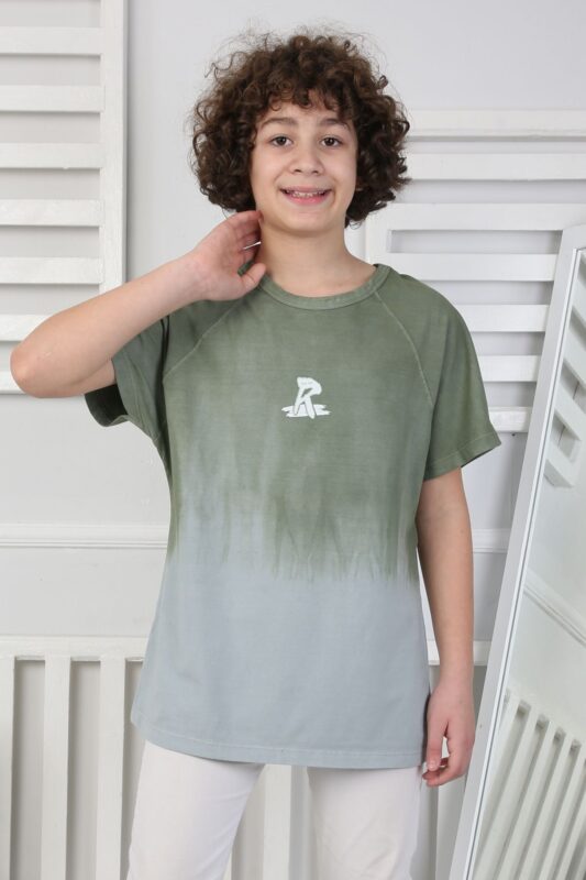 GARSON KOMPAK YIKAMALI TSHIRT - YEŞİL