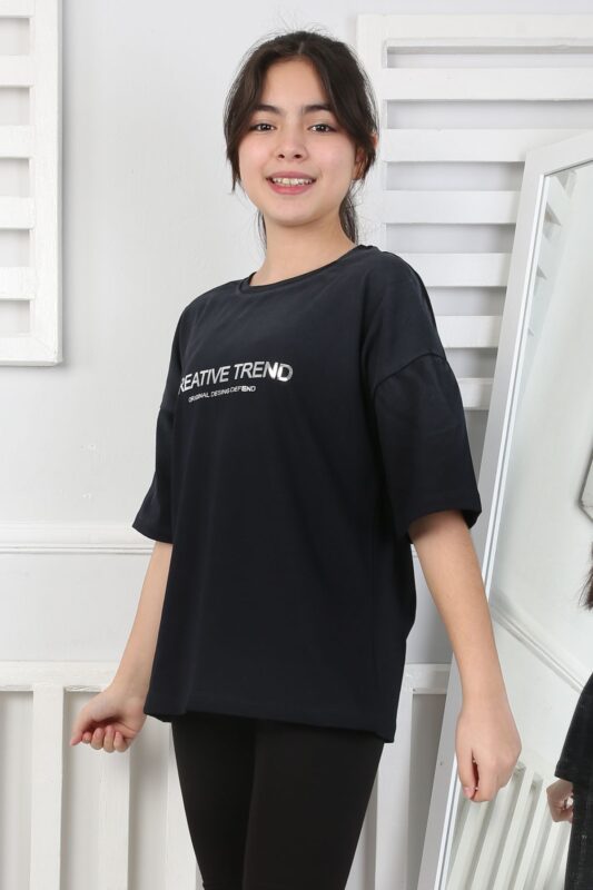 GARSON YIKAMALI KOMPAK TSHIRT - SİYAH