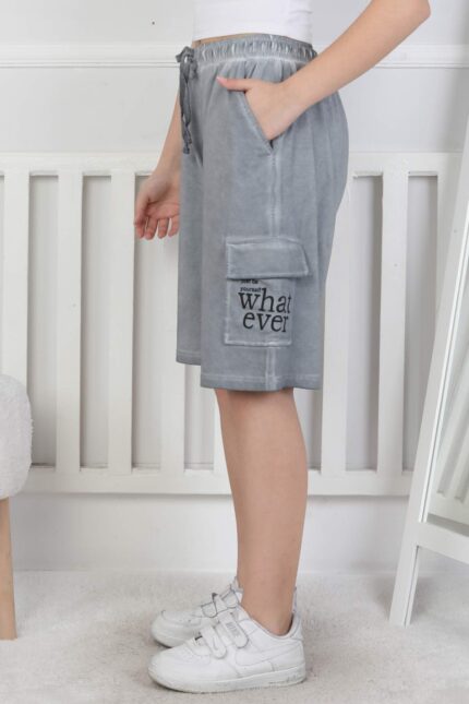 GARSON YIKAMALI SHORT 259003 - GRİ