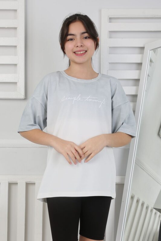 GARSON YIKAMALI TSHIRT - GRİ