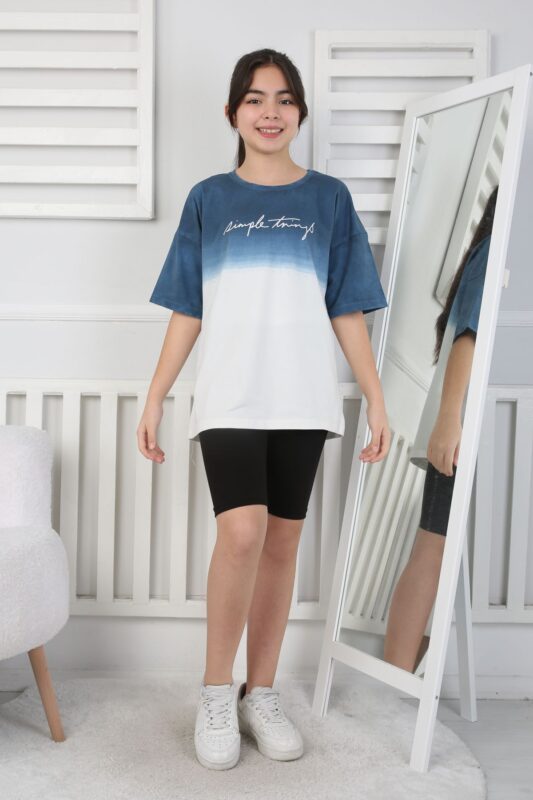 GARSON YIKAMALI TSHIRT - LACİVERT