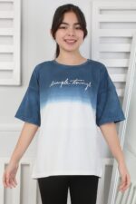 GARSON YIKAMALI TSHIRT - LACİVERT