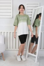 GARSON YIKAMALI TSHIRT - YEŞİL