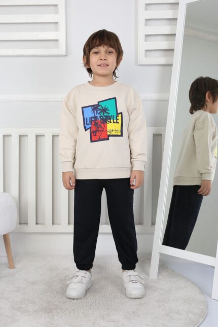İKİ İP BEBE TAKIM 241425 - BEJ