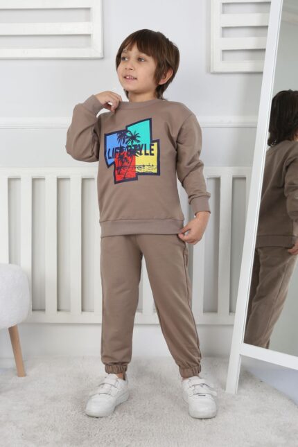İKİ İP BEBE TAKIM 241425 - KAHVE