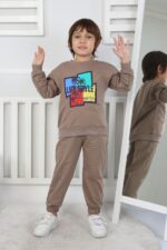 İKİ İP BEBE TAKIM 241425 - KAHVE
