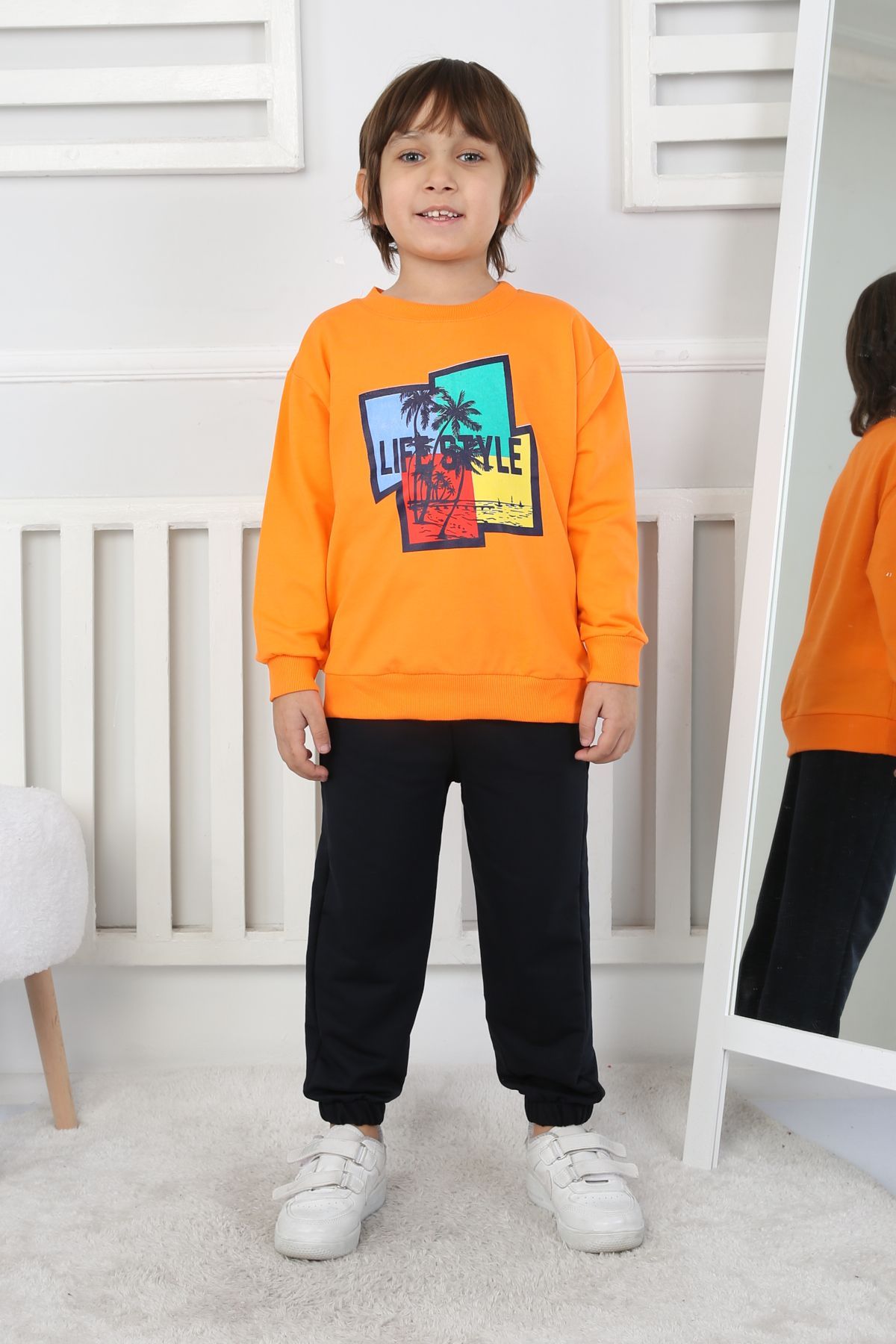 İKİ İP BEBE TAKIM 241425 – ORANJ