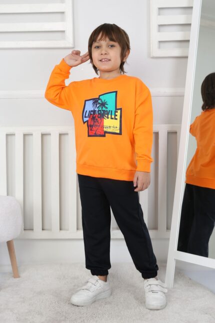 İKİ İP BEBE TAKIM 241425 - ORANJ
