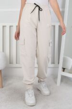 İKİ İPLİK EŞOFMAN ALT 231005 - BEJ