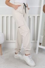 İKİ İPLİK EŞOFMAN ALT 231005 - BEJ