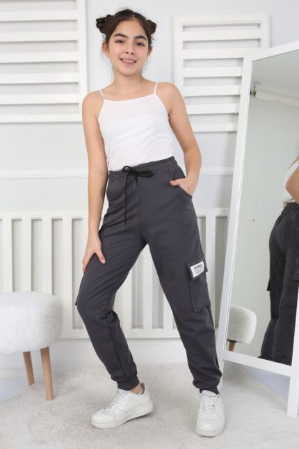 İKİ İPLİK EŞOFMAN ALT 231005 - FÜME